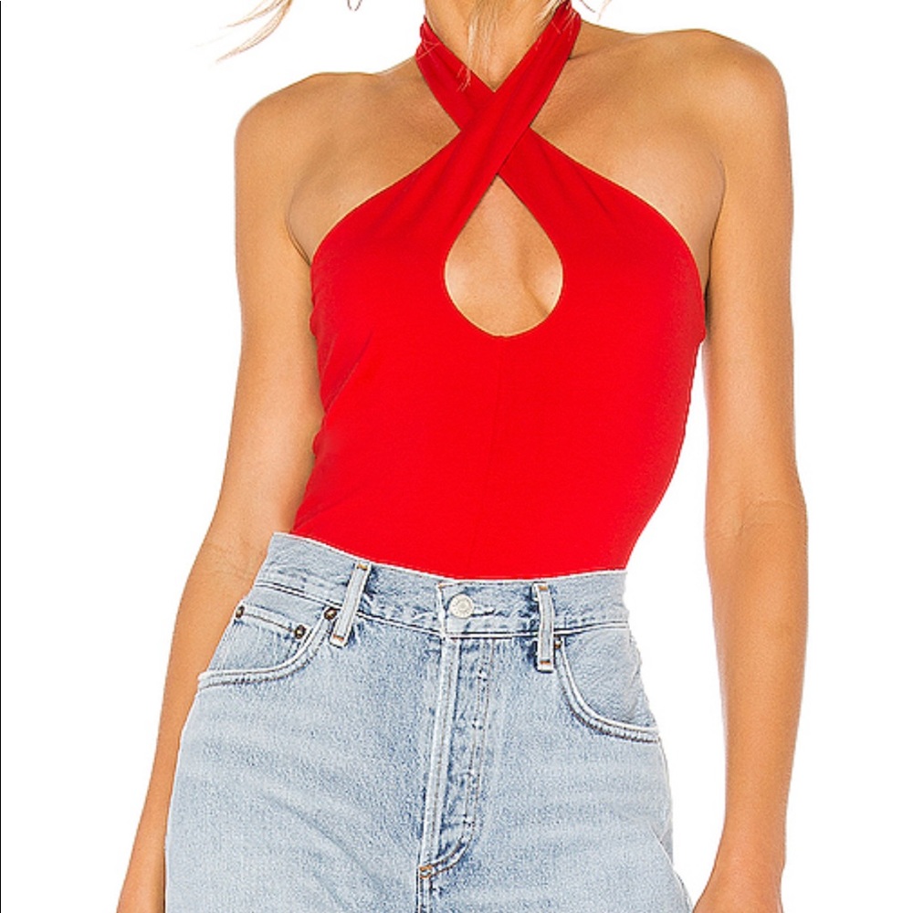 Revolve Red Bodysuit XS